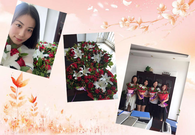 华洁中天的七夕礼物_为我们的美女经理点赞